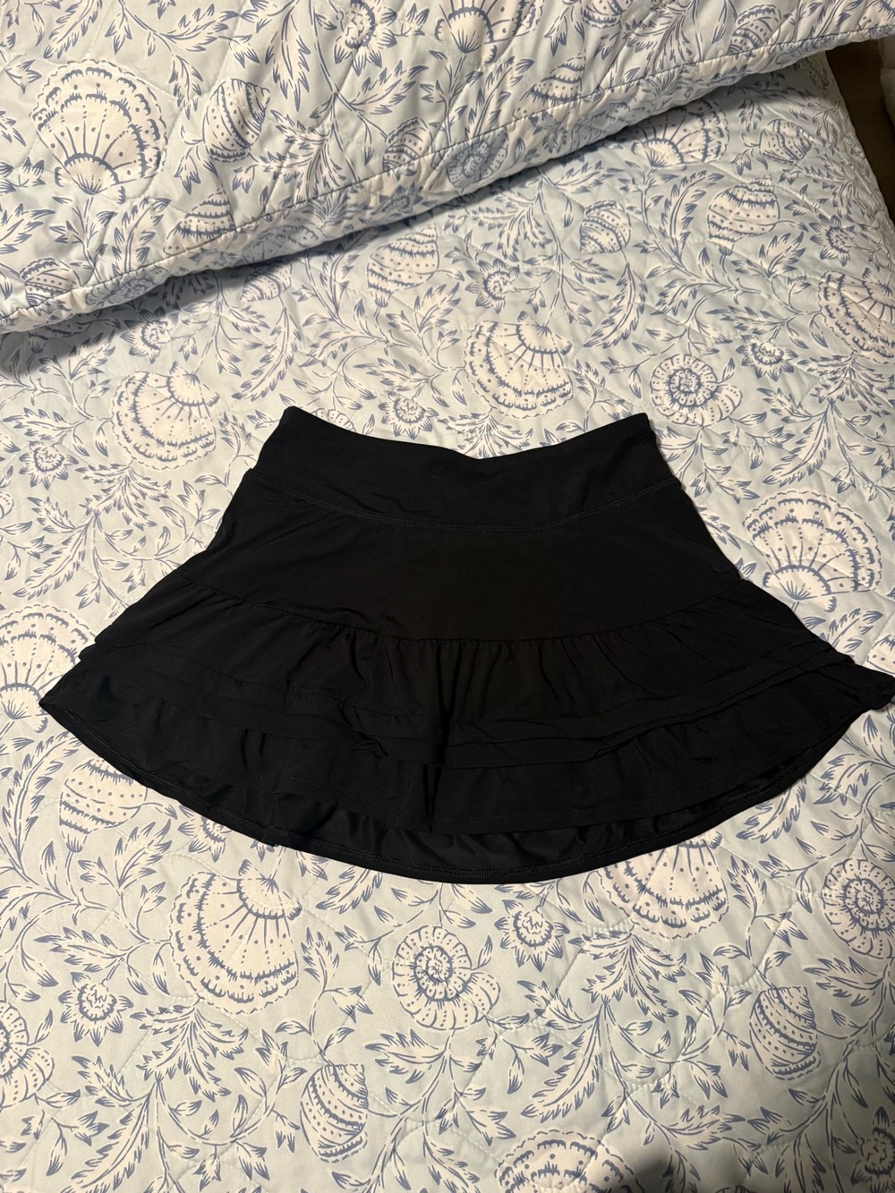 Lilly Pulitzer Black Tiered Athletic Skort